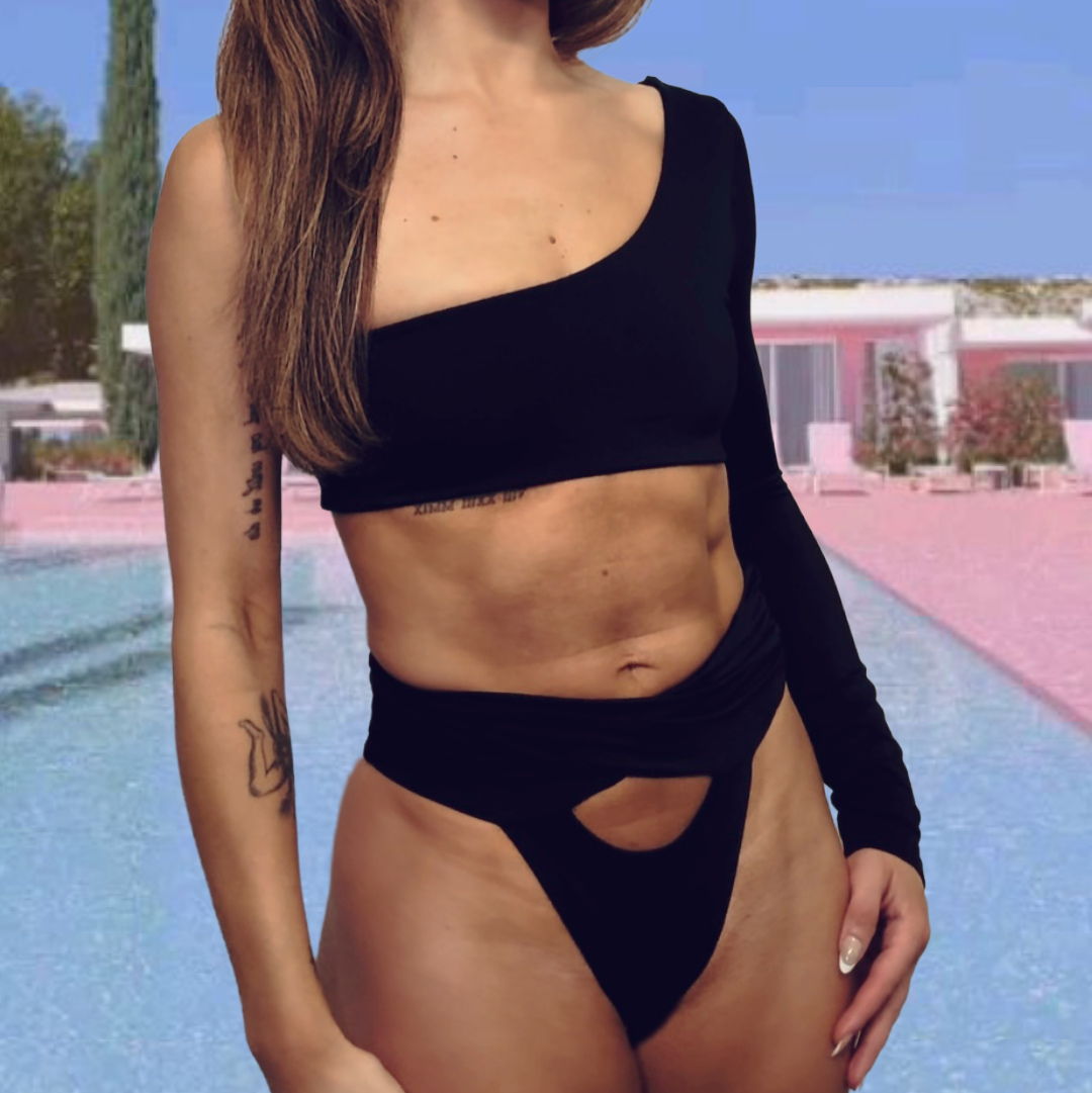 One Sleeve Long Sleeve Top